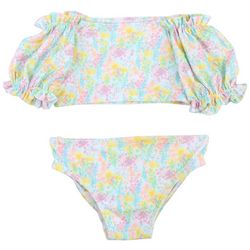 Floatimini Baby Girls 2 Pc. Floral Swimsuit