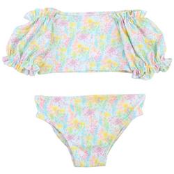Baby Girls 2 Pc. Floral Swimsuit