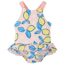 Floatimini Baby Girls Lemon Swimsuit