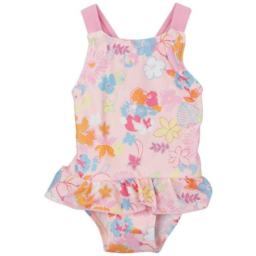 Floatimini Baby Girls 1-pc. Wild Floral Swimsuit