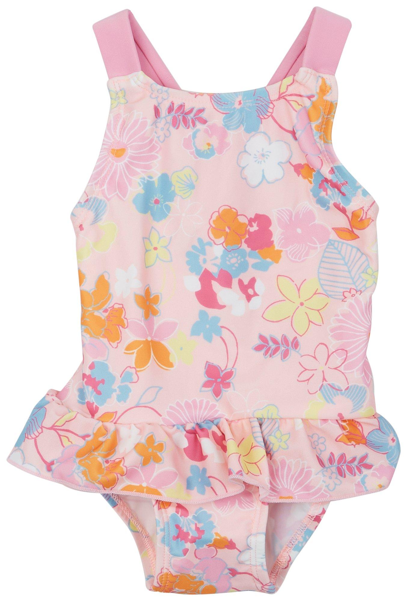 Baby Girls 1-pc. Wild Floral Swimsuit