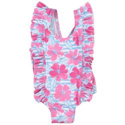 Baby Girls 1-pc. Cosmo Floral Straps Swimsuit