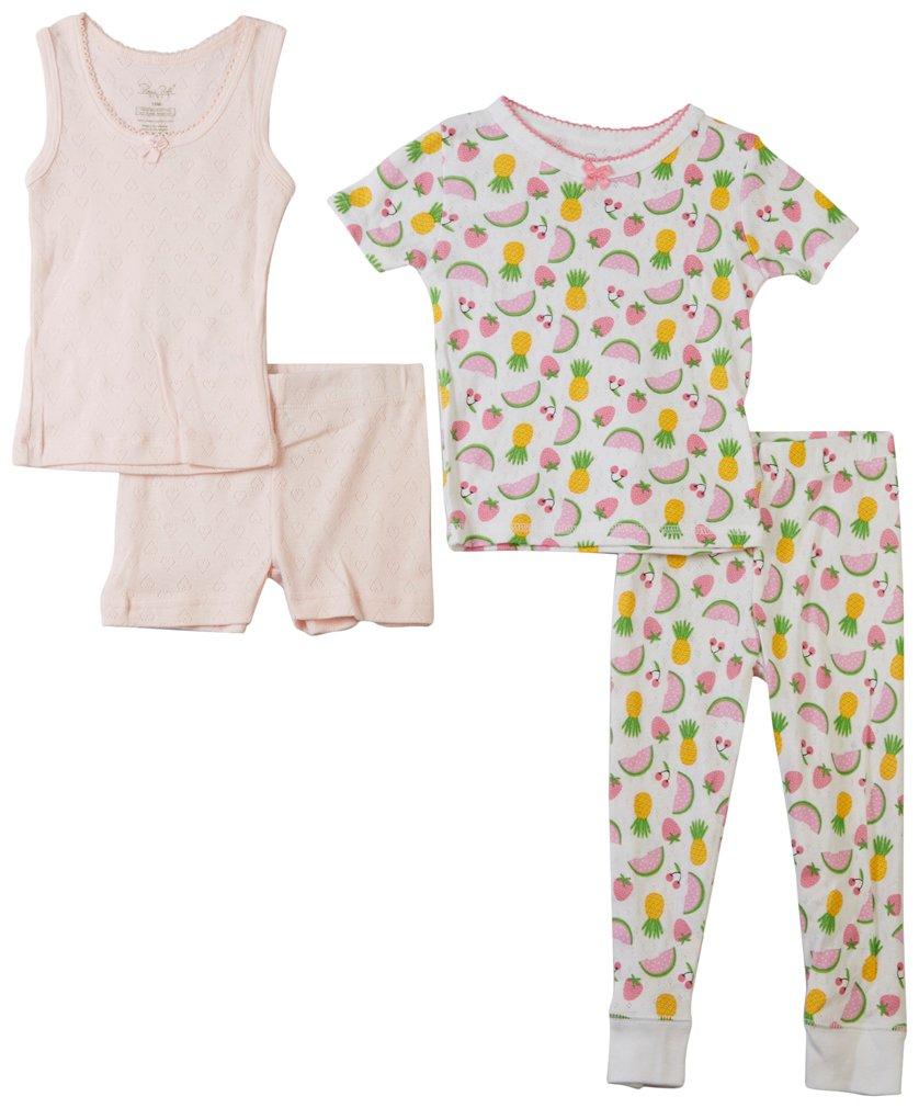 Baby Girls 4-pc. Printed And Solid Set
