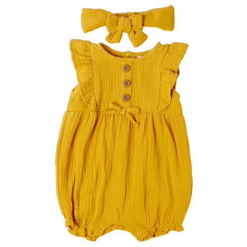 Emily & Oliver Baby Girls 2-pc. Ruffle Button