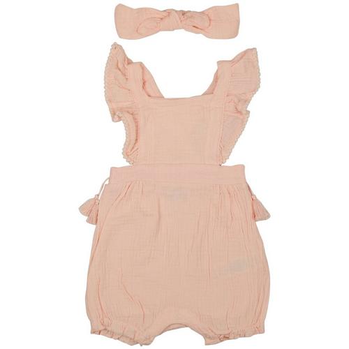 Emily & Oliver Baby Girls 2-pc. Solid Ruffle