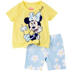 Baby Girls 2-pc. Daisy Minnie Mouse Short Set