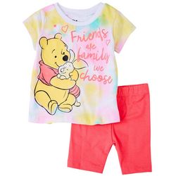 Disney Winnie The Pooh Baby Girls 2-pc. Friends Short Set