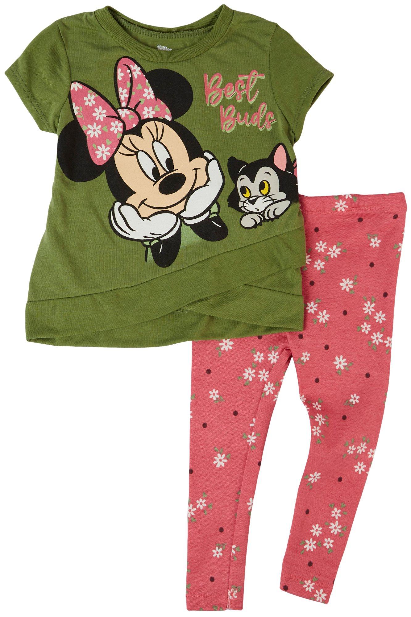 Baby Girls 2-pc Classic Minnie Mouse Pant Set