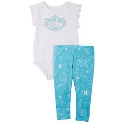Baby Girls 2-pc. Flutter Shell Pant Set