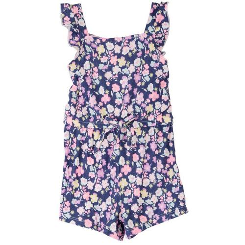 One Step Up Baby Girls Floral Ruffle Sleeveless