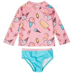 DOTS & ZAZZ Baby Girls 2-pc. Ice Cream Swimsuit Set