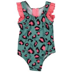 DOT & ZAZZ Baby Girls 1-pc. Cheetah Swimsuit