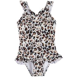 Sol Swim Baby Girls Leopard One-Piece Swimsuit