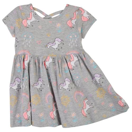 Freestyle Baby Girls 2-pc. Unicorn Sunshine Dress