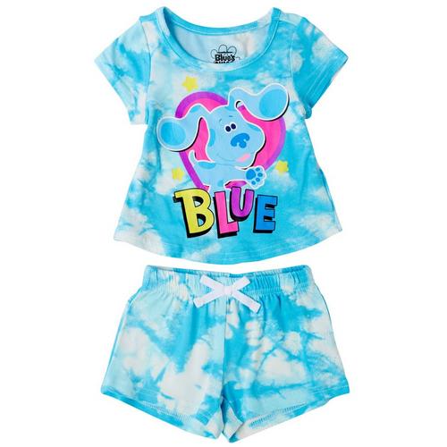 Blue's Clues Baby Girls 2-pc. Tie Dye Short