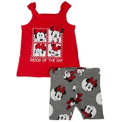 Minnie Mouse Baby Girls 2-pc Four Box Minnie Mouse Short Set