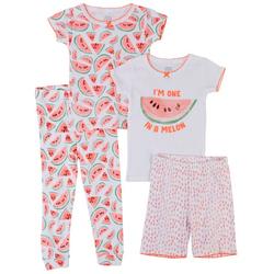 Toddler Girls 4 pc. Watermelon Pajama Set