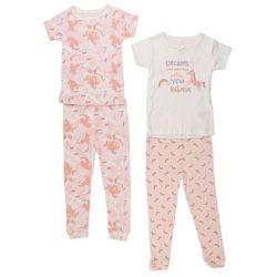 Cutie Pie Toddler Girls Unicorn Pajama Set