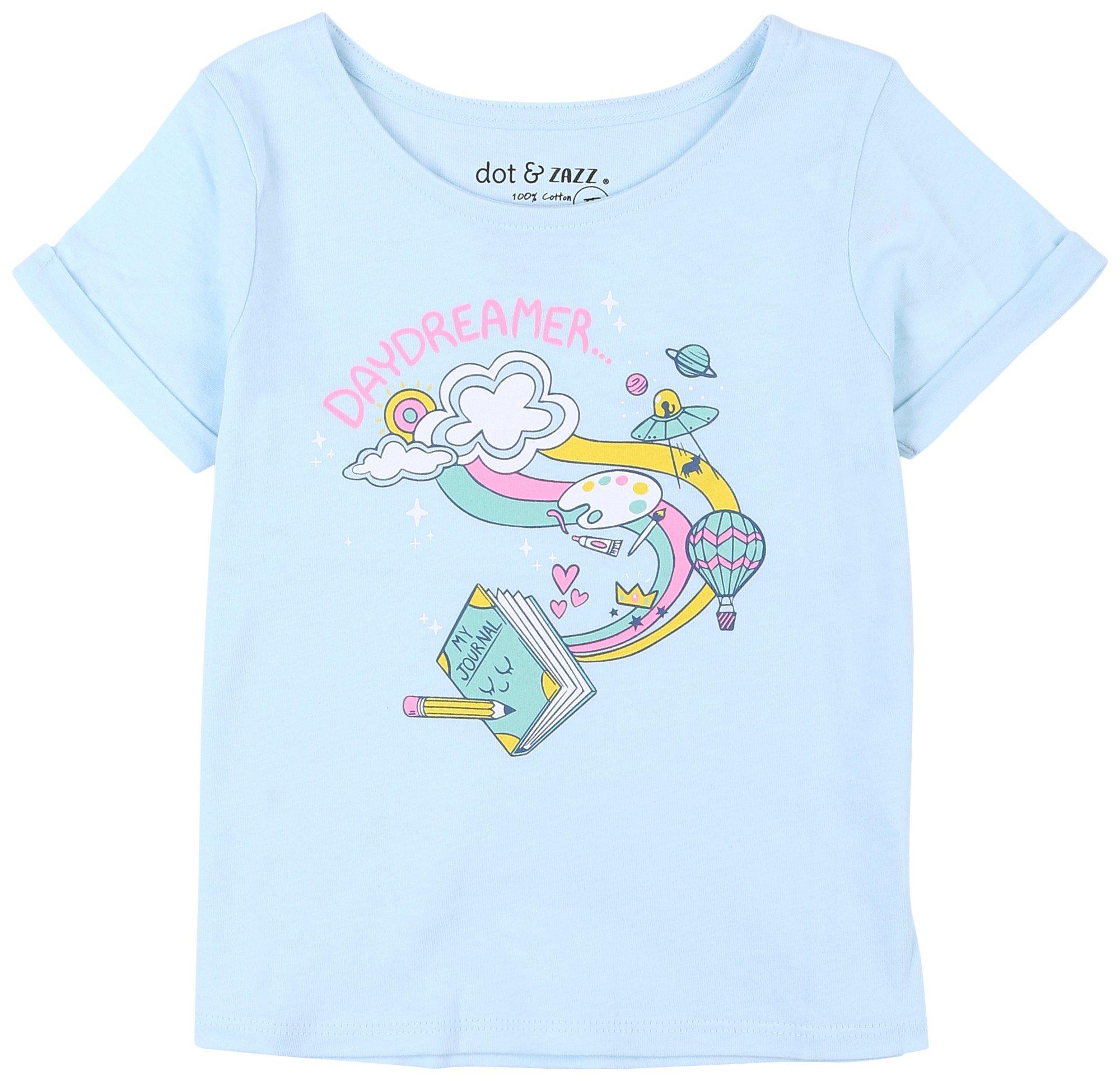 DOT & ZAZZ Toddler Girls Daydreamer Short Sleeve Top