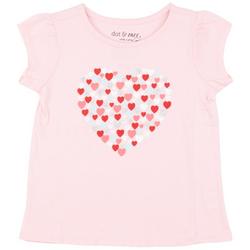 Toddler Girls Heart Short SleeveTop