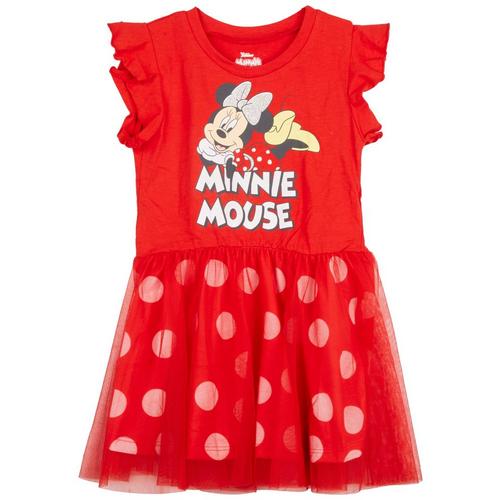 Minnie Mouse Toddler Girls Tutu Tulle Red Dress