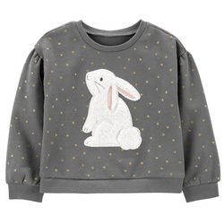 Carters Toddler Girls Bunny Fleece Long Sleeve Pullover