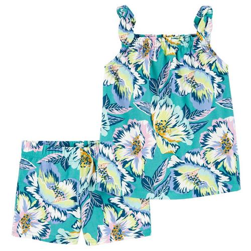 Carters Toddler Girls 2 pc. Tropical Floral Short