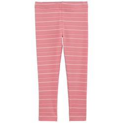 Toddler Girls Pink Stripe Leggings