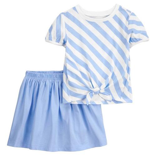 Carters Toddler Girls 2-pc. Tie Front Top And