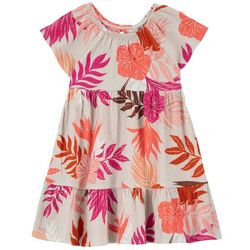 Carters Toddler Girls Tropical Crinkle Jersey Dress