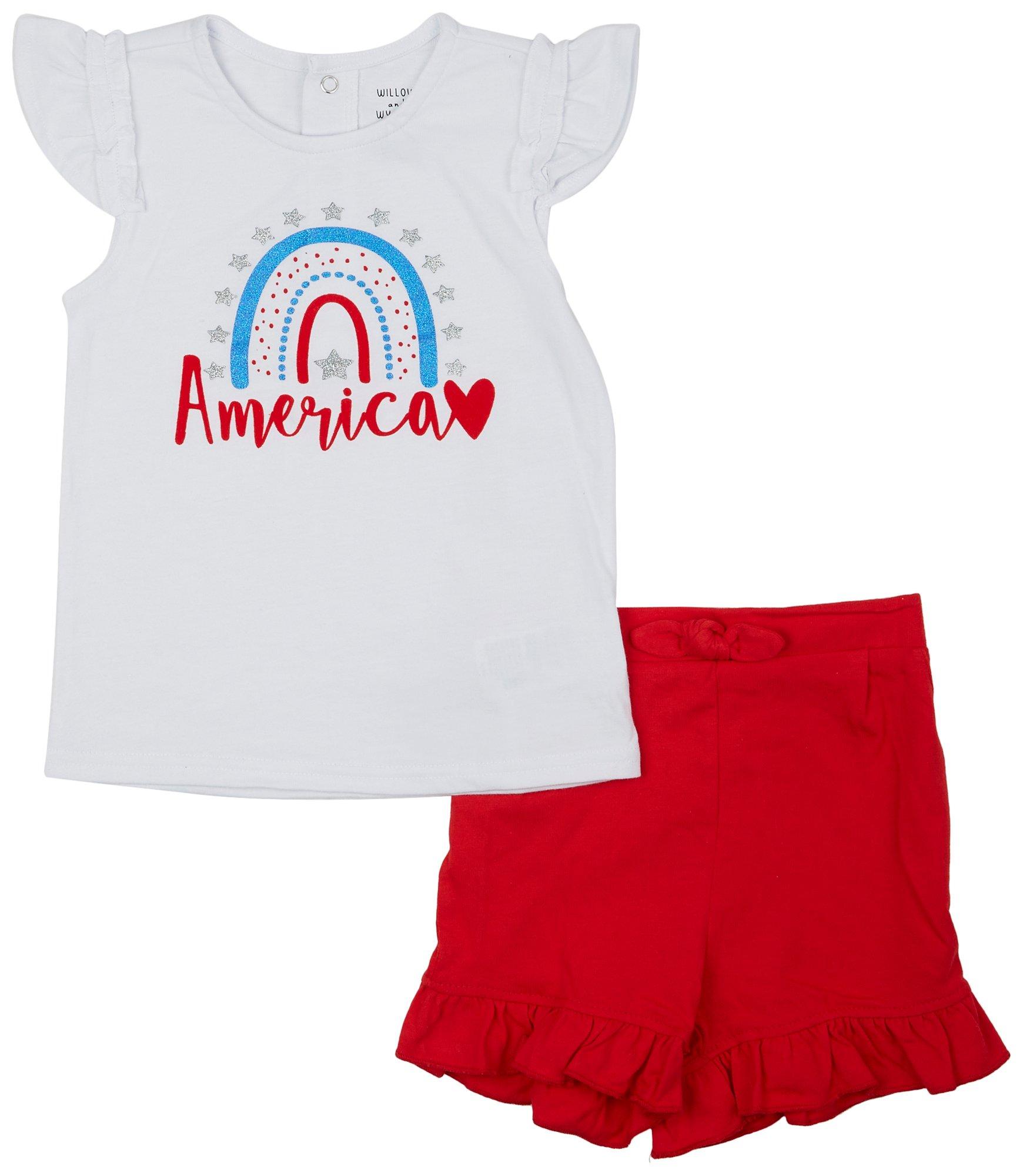 Toddler Girls 2-pc. Americana Short Set