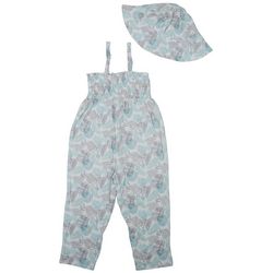 WILLOW AND WYATT Toddler Girls 2-pc. Pant Rompers Set