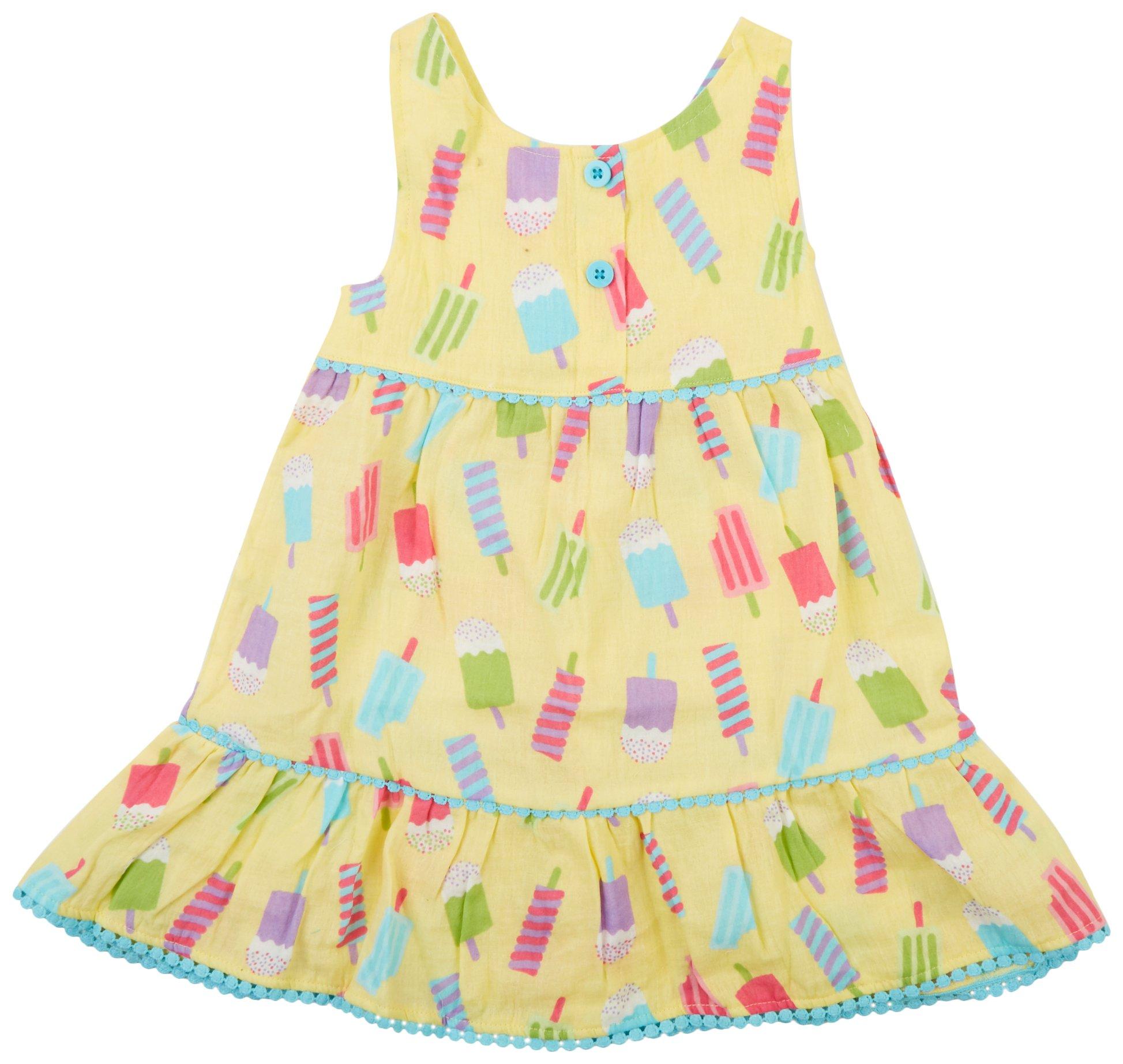 WILLOW AND WYATT Toddler Girls Popsicle Sleeveless Dress