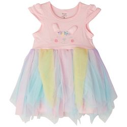 WILLOW AND WYATT Toddler Girls Easter Tulle Cap Sleeve Dress