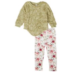 WILLOW AND WYATT Toddler Girls 2-pk. Cozy Floral Pant Set