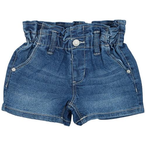 Blue Spice Toddler Girls Paper Bag Denim Shorts