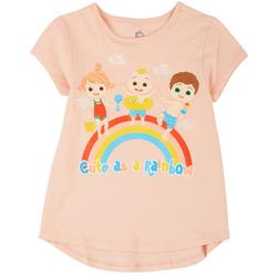 Toddler Girls Cute As A Rainbow Top