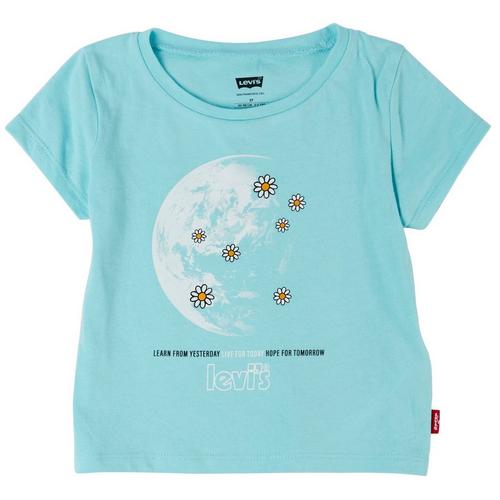 Levi's Toddler Girls Floral Moon Baby Short Sleeve
