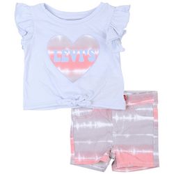 Levi's Toddler Girls 2-pc. Knit Tee And Twill Short Set