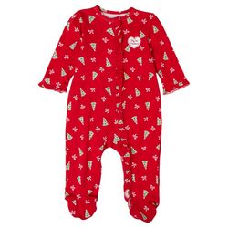 Little Me Baby Girls 2pc. Christmas Body Suit Ruffle Footie