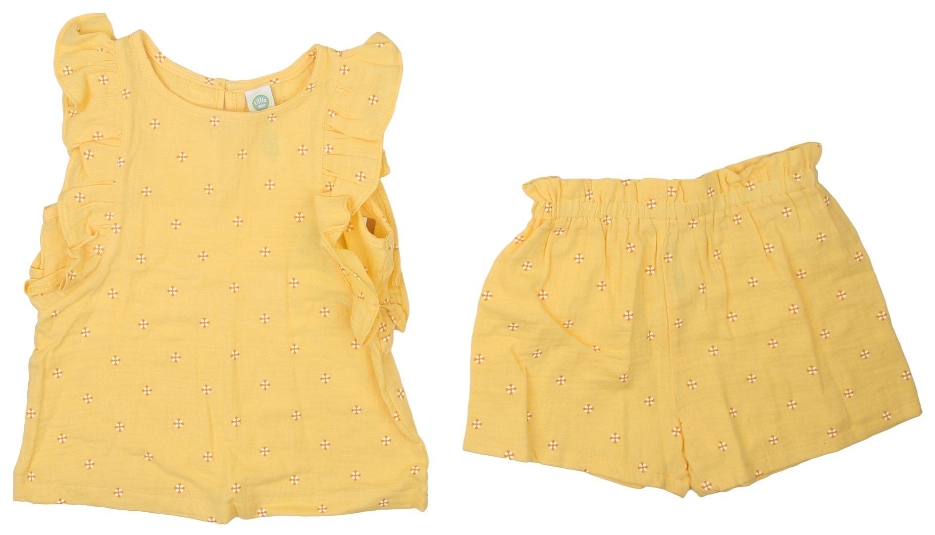 Toddler Girls 2-pc. Sunny Gauze Short Set