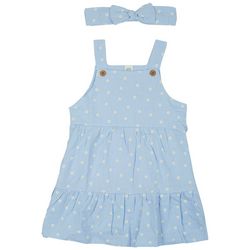 Little Me Baby Girls 2-Pc. Daisy Jumper Dress Set