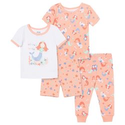 Little Me Toddler Girls 4-pc. Mermaid Pajama Set