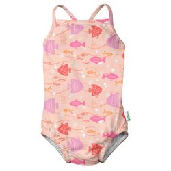 Green Sprouts Toddler Girls Fish One Piece Swimsuits