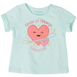 Dot & Zazz Toddler Girls Center Universe Short Sleeve Top
