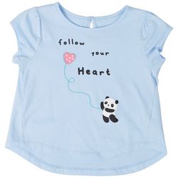 Dot & Zazz Toddler Girls Follow Your Heart Short Sleeve Top