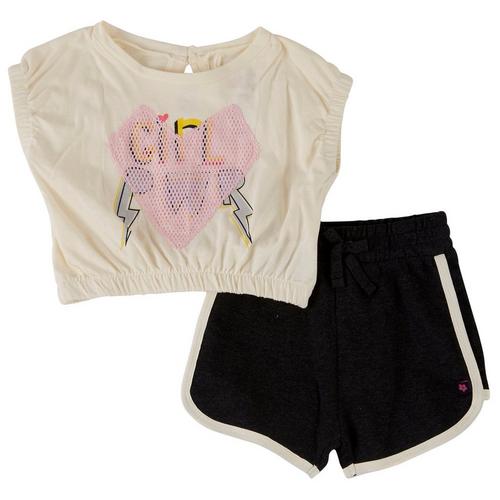 Limited Too Toddler Girls 2-pc. Girl PWR Short