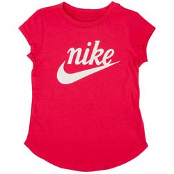 Nike Toddler Girls Script Glitter Logo T-Shirt