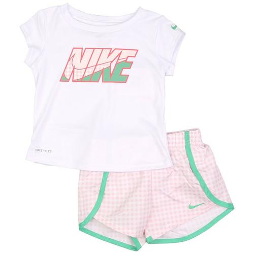 Nike Toddler Girls 2-pc. Solid Sprinter Logo Short