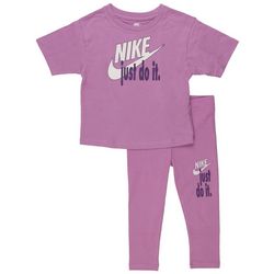 Nike Toddler Girls 2-pc.  Boxy Tee Legging Set